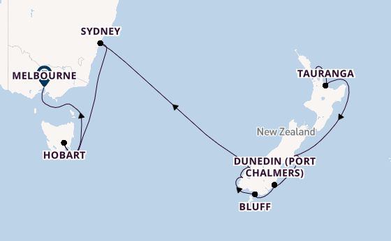 New Zealand from Auckland, New Zealand with the Silver Whisper