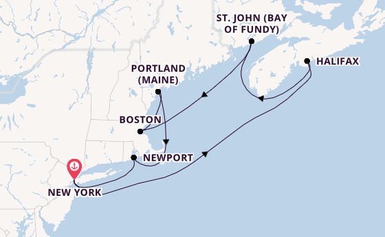 Norwegian Escape - New York intensiv & idyllische Küstenorte