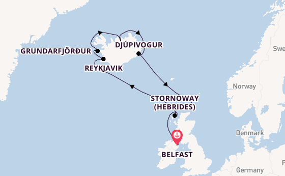 United Kingdom from Belfast, Northern Ireland, United Kingdom with the Carnival Legend