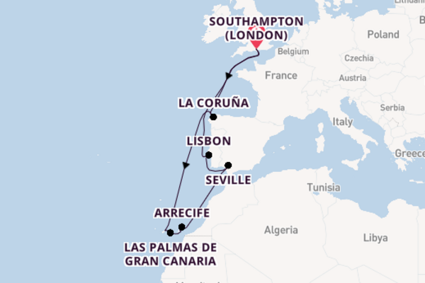 Canary Islands From Southampton with the Iona