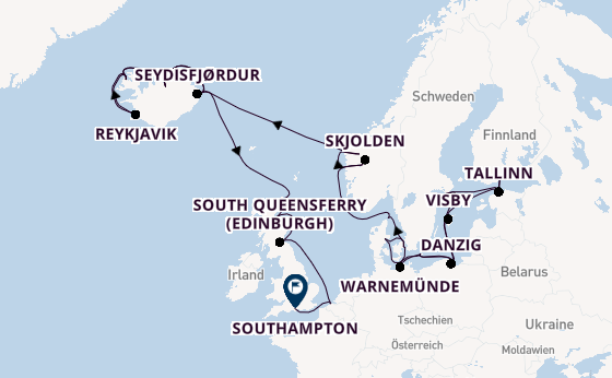 Arktis ab Kopenhagen, Dänemark auf der Regal Princess
