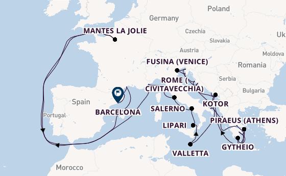 Mediterranean from Dubrovnik, Croatia with the Seabourn Ovation 