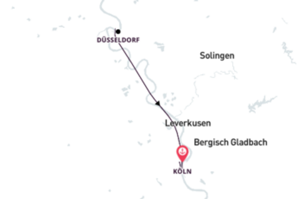 2-tägige Kreuzfahrt von Köln nach Düsseldorf
