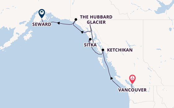 Alaska ab Vancouver, Kanada auf der Anthem of the Seas