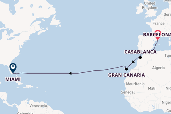 Spanish Isles & Transatlantic Miles