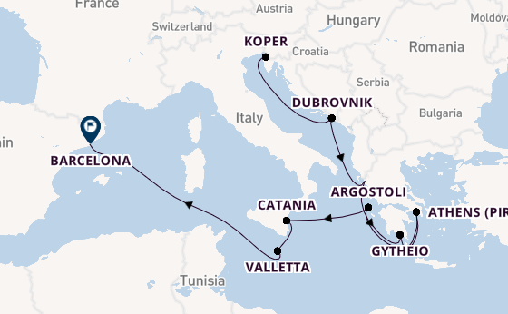 Mediterranean Sea from Trieste, Italy with the Allura