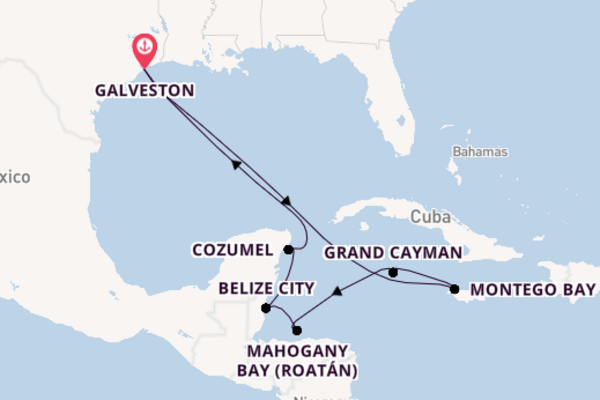 Trip with Carnival Cruises Australia from Galveston