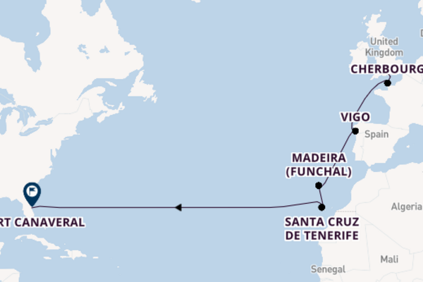 Transatlantic & Repositioning from Southampton (London), England, United Kingdom with the Sky Princess 