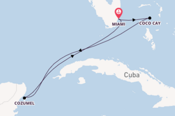 Sailing from Miami via Coco Cay