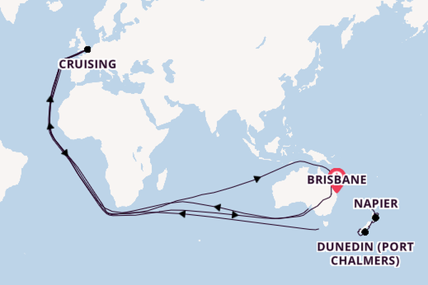 New Zealand from Brisbane, Australia with the Quantum of the Seas