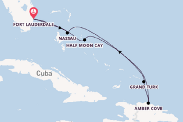 Cruise in 8 dagen naar Fort Lauderdale met Holland America Line