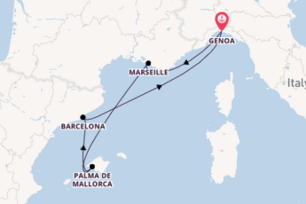 6 day journey from Genoa