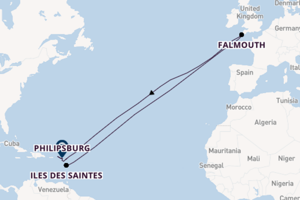 Cruise in 8 dagen naar Philipsburg met Ponant