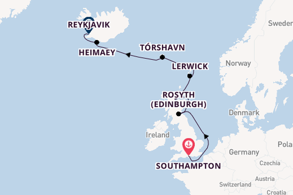 United Kingdom from Southampton, England with the Seven Seas Voyager