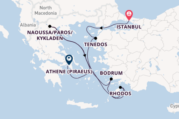 Cruise in 7 dagen naar Athene (Piraeus) met Explora Journeys