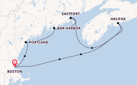 East Coast USA from Boston, Massachusetts, USA with the Norwegian Breakaway