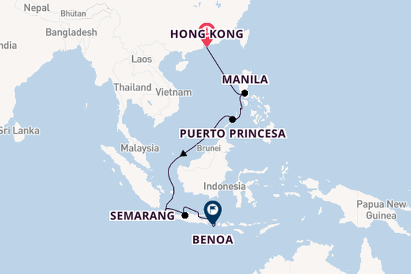 Southeast Asia from Hong Kong, China with the Seven Seas Explorer
