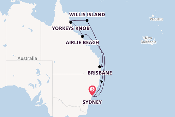 Australia from Sydney, Australia with the Royal Princess