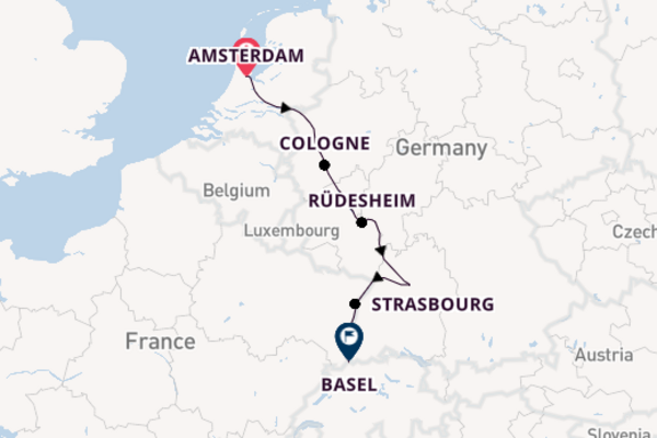 Rhine from Amsterdam, Netherlands with the AmaSiena