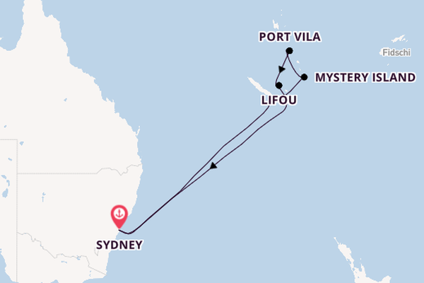 Südsee ab Sydney auf der Celebrity Solstice