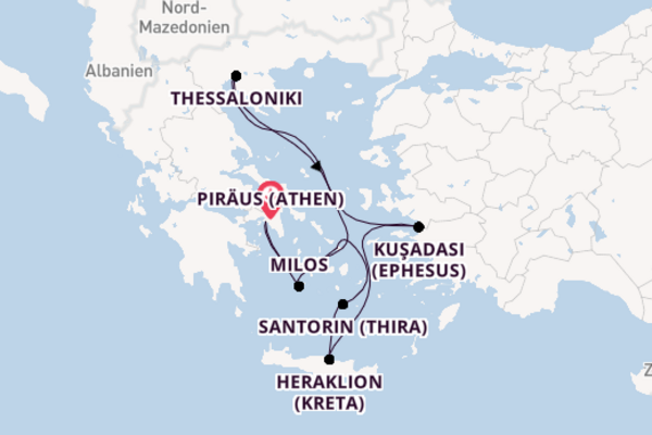 Athen, griechische Inseln und die Türkei mit der Celestyal Journey