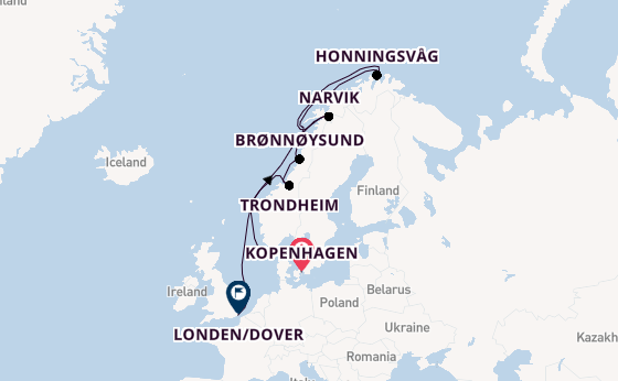 Noorwegen vanaf Kopenhagen, Denemarken met de Seabourn Quest