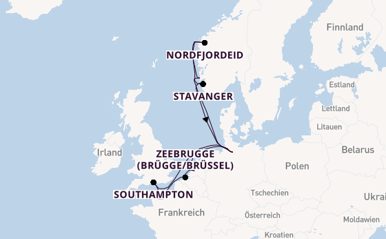 Norwegen ab Hamburg auf AIDAperla