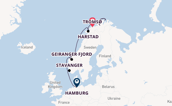 Noorwegen vanaf Tromsø, Noorwegen met de HANSEATIC nature