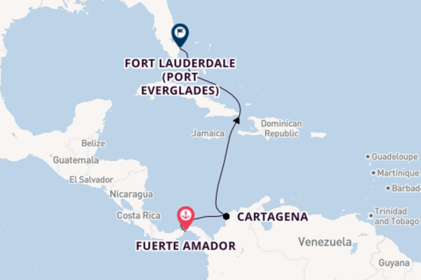 Sailing from Fuerte Amador via Panama Canal