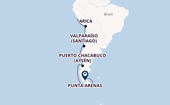 South America from Callao (Lima), Peru with the Sirena