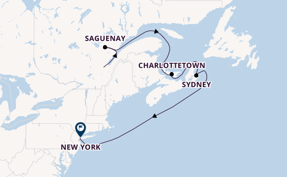 USA Ostküste ab Québec, Kanada auf der Queen Mary 2
