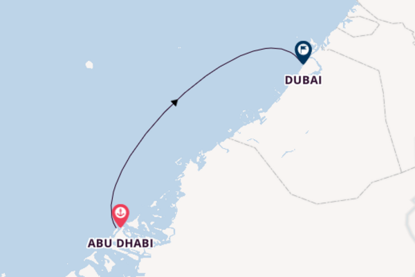 Arabian Gulf from Abu Dhabi, United Arab Emirates with the MSC Euribia