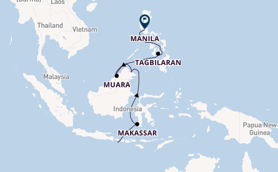 South East Asia from Bali (Benoa), Indonesia with the Silver Whisper