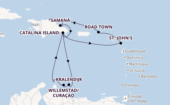 Karibik ab La Romana, Dominikanische Republik auf der Mein Schiff 5
