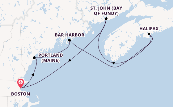 Neuengland ab Boston, USA auf der Norwegian Breakaway