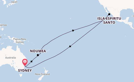 Transpacifisch vanaf Sydney, Australië met de Carnival Splendor