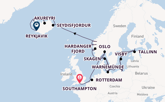 Norway from Southampton, England with the Regal Princess