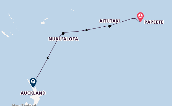 Polynesië vanaf Papeete, Frans-Polynesië met de Seabourn Quest