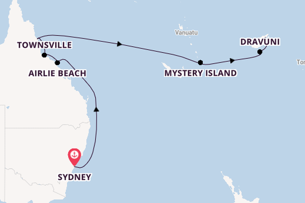 South Pacific from Sydney, Australia with the Norwegian Sun