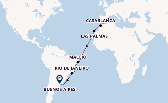 MSC Splendida - Von Europa nach Argentinien mit Tango-Momenten