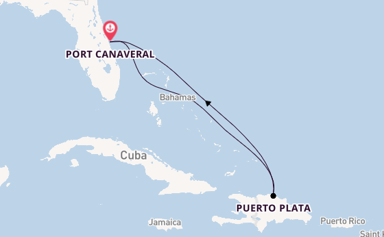 Caribbean from Port Canaveral, Florida with the Adventure of the Seas