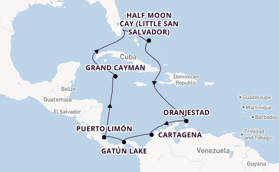 Caribbean from Fort Lauderdale (Port Everglades), Florida with the Nieuw Amsterdam