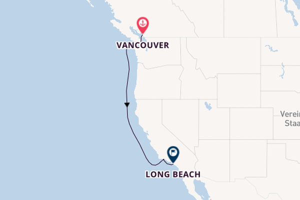 USA Westküste ab Vancouver, Kanada auf der Seabourn Sojourn