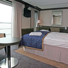 Come aboard the undefined and discover one of 5 cabin categories on a total of 4 decks that can accommodate 138 passengers. Choose your dream cabin and feel at home on board the undefined!