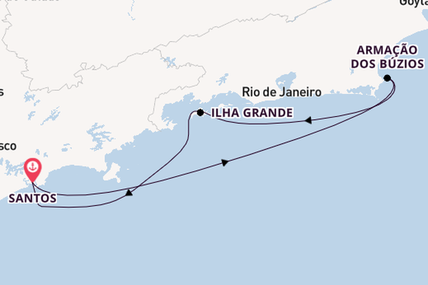 Brazil from Santos, Brazil with the MSC Preziosa