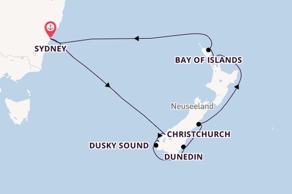 Neuseeland ab Sydney auf der Celebrity Edge