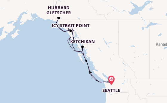 Queen Elizabeth - Smaragdstadt Seattle & Alaskas majestätische Wildnis