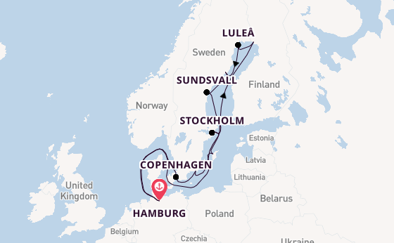 Europe from Hamburg, Germany with the HANSEATIC nature