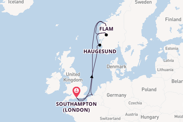 British Isles from Southampton, England with the Celebrity Apex