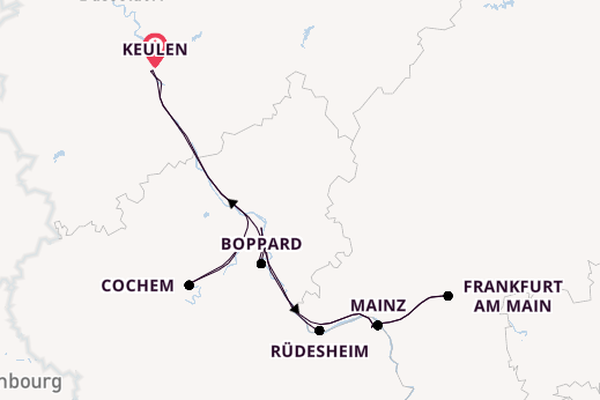 Rijn vanaf Keulen, Duitsland met de A-ROSA BRAVA
